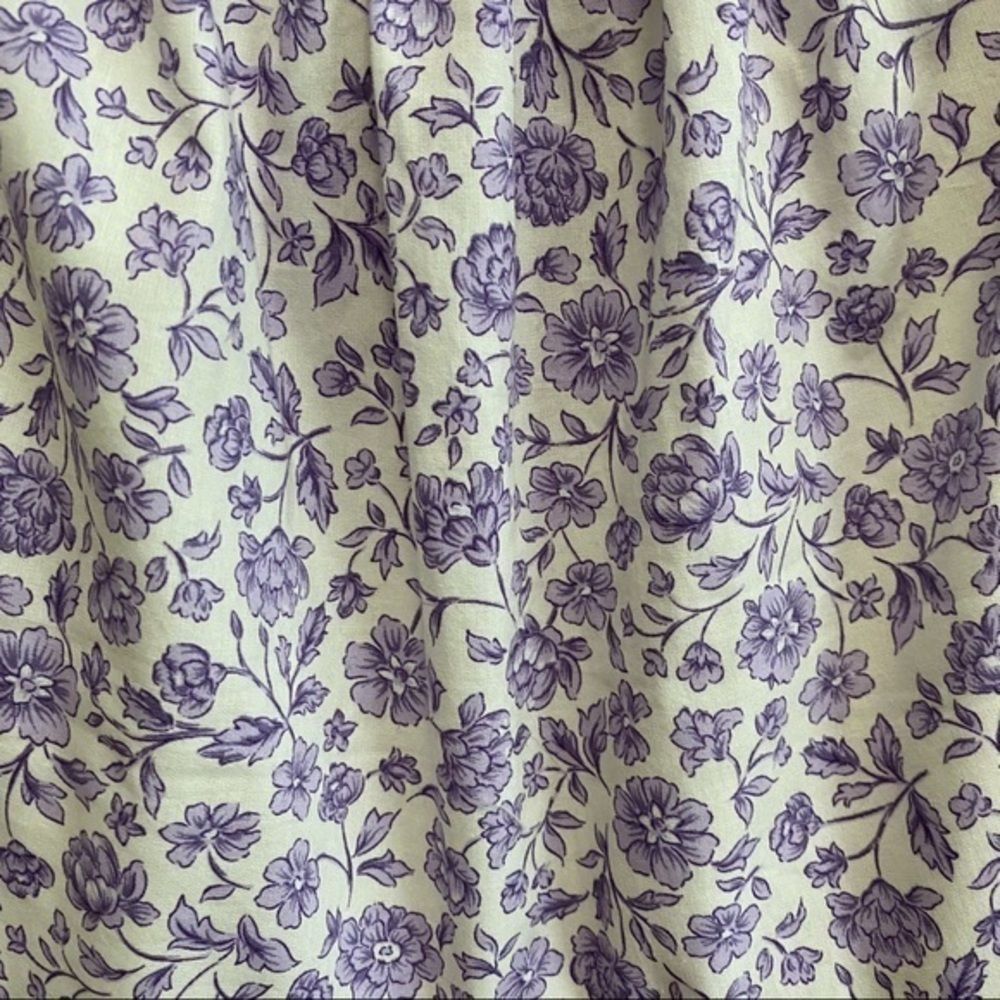 Gal Meets Glam Purple Lilac Floral Wide Leg Etta Double Tie Back Jumpsuit 8 - Picture 9 of 16